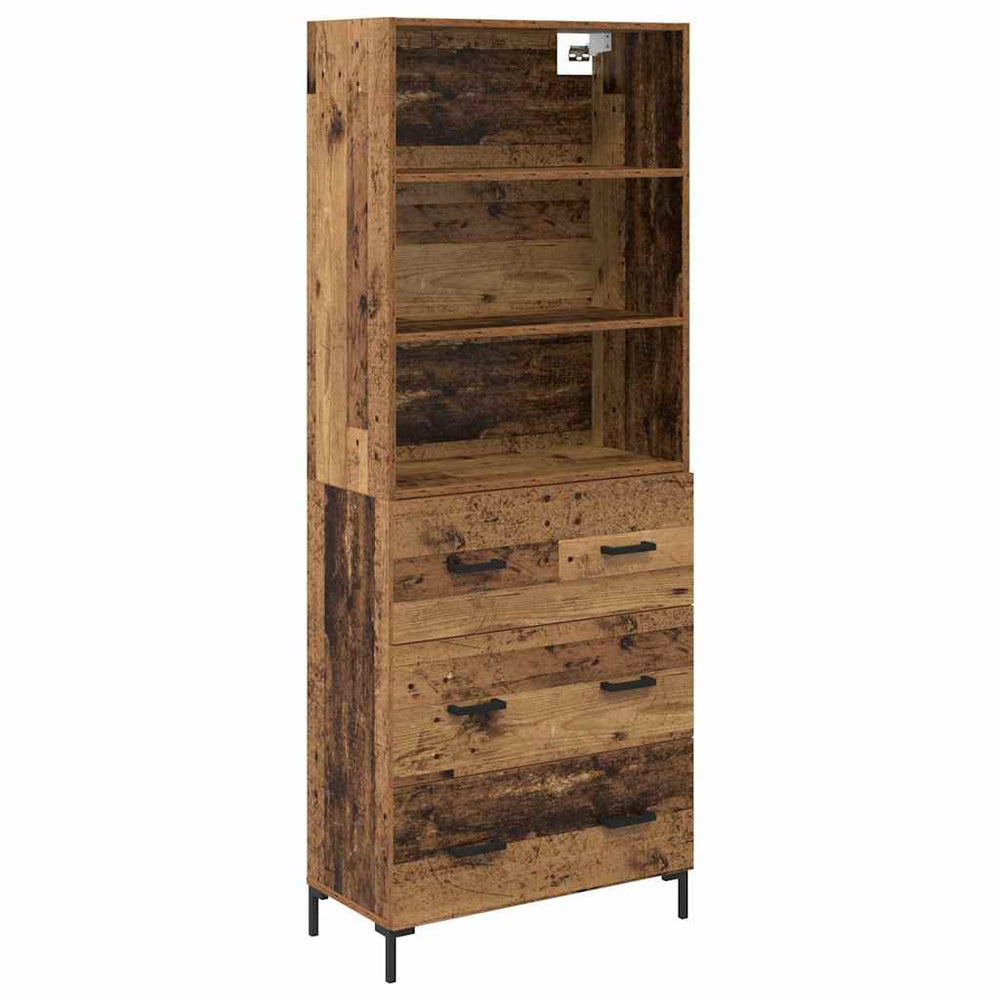 Highboard Ancient Wood 69.5 x 32.5 x 180 cm