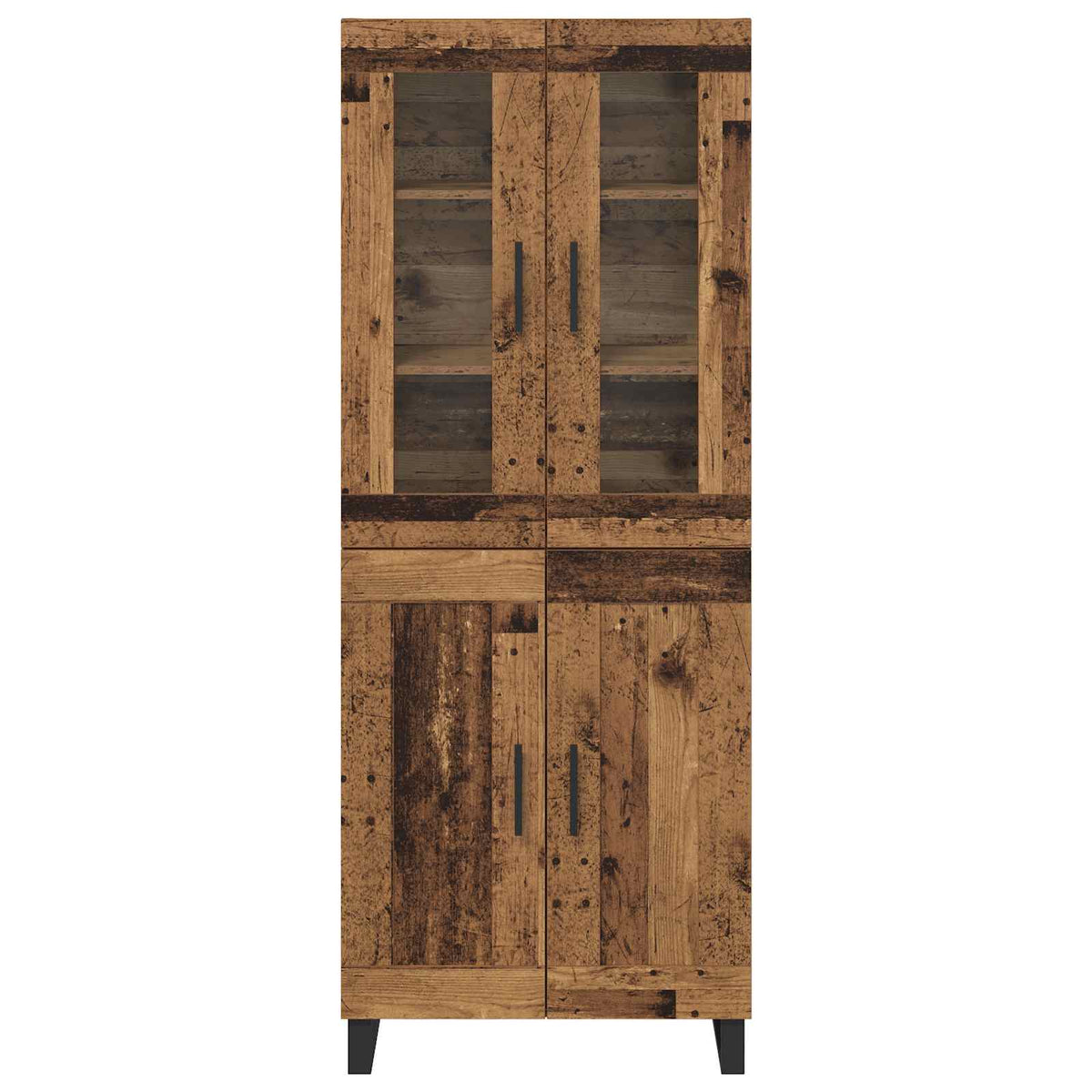 Aukštas spintelė 2 vnt. Senovinis medis 69,5 x 34 x 180 cm