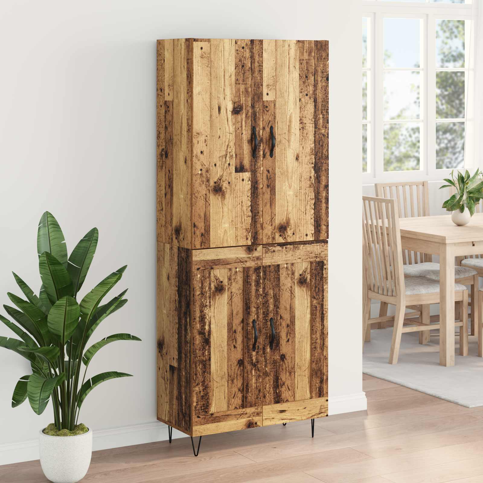 Tall cabinet 2 pcs Old wood