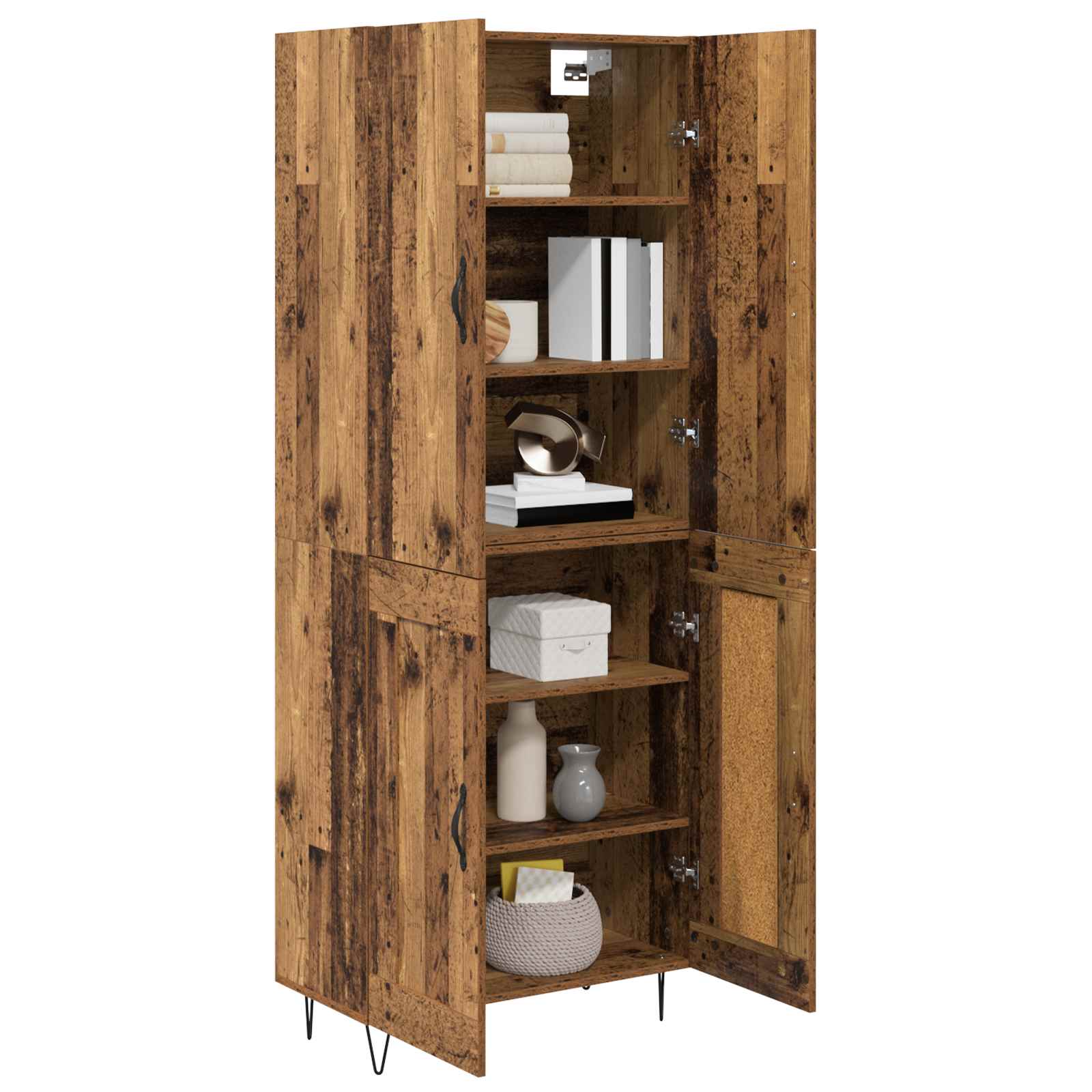 Tall cabinet 2 pcs Old wood