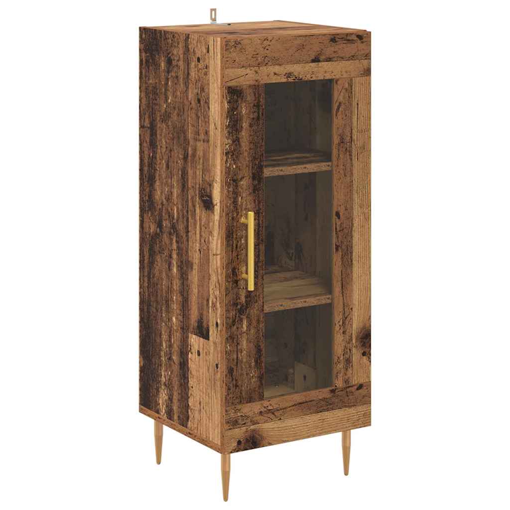 Tall Cabinet Antique Wood 34.5 x 34 x 180 cm