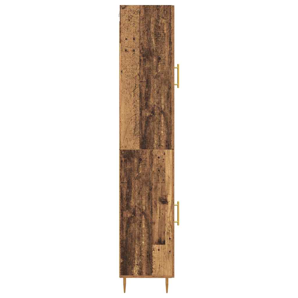 Tall Cabinet Antique Wood 34.5 x 34 x 180 cm