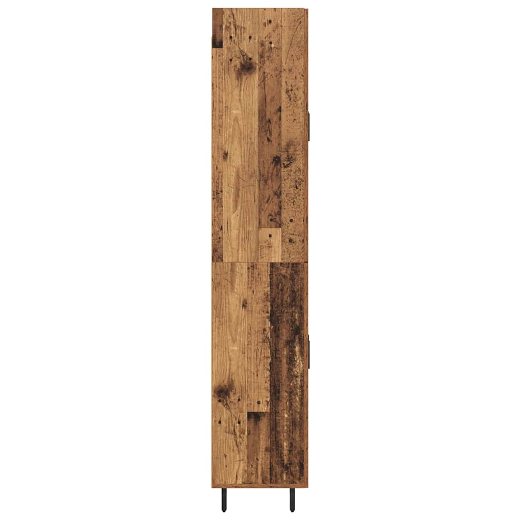 High cabinet Antique wood 69.5 x 34 x 180 cm