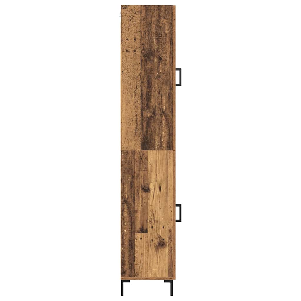 Tall Cabinet Antique Wood 34.5 x 34 x 180 cm