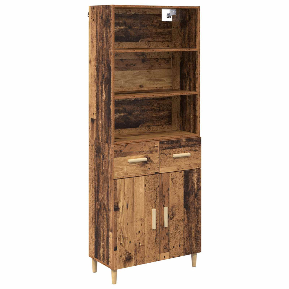 Highboard Ancient Wood 69.5 x 32.5 x 180 cm