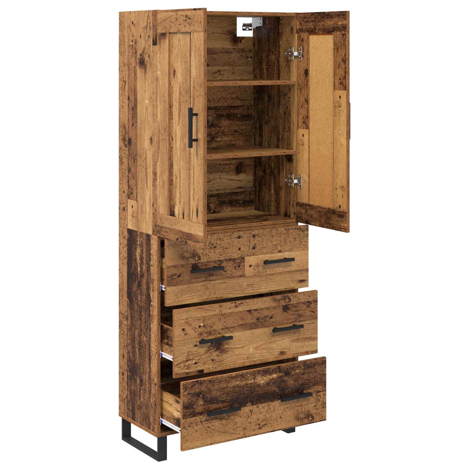 Tall cabinet Old wood 69.5 x 34 x 180 cm