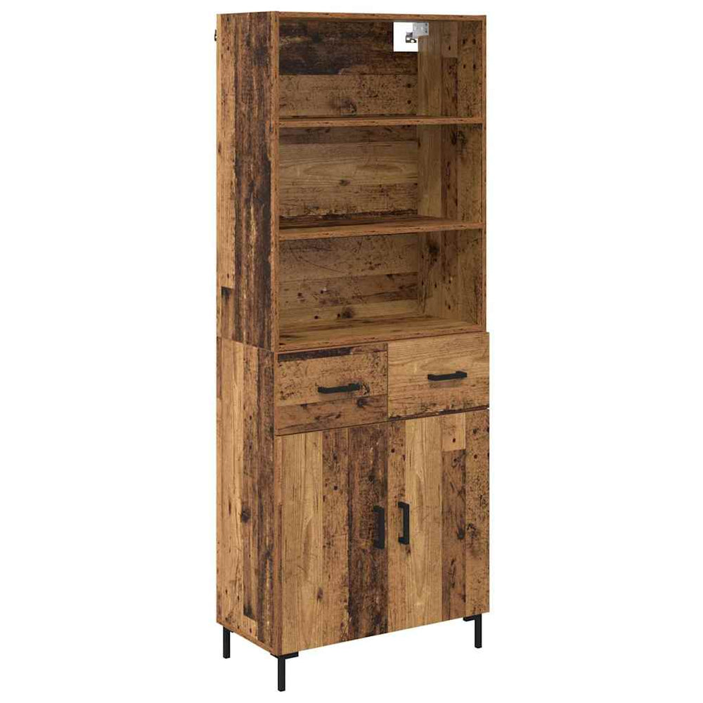 Highboard Ancient Wood 69.5 x 32.5 x 180 cm