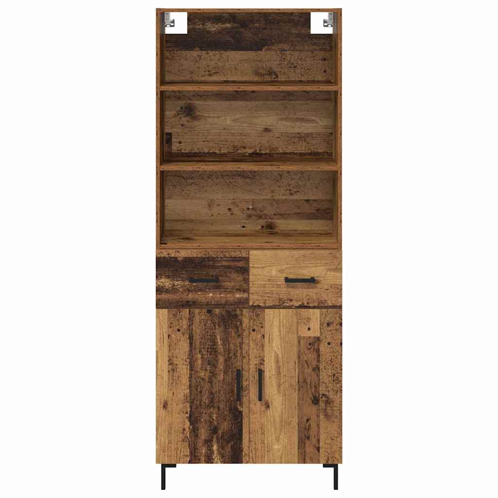 Highboard Ancient Wood 69.5 x 32.5 x 180 cm