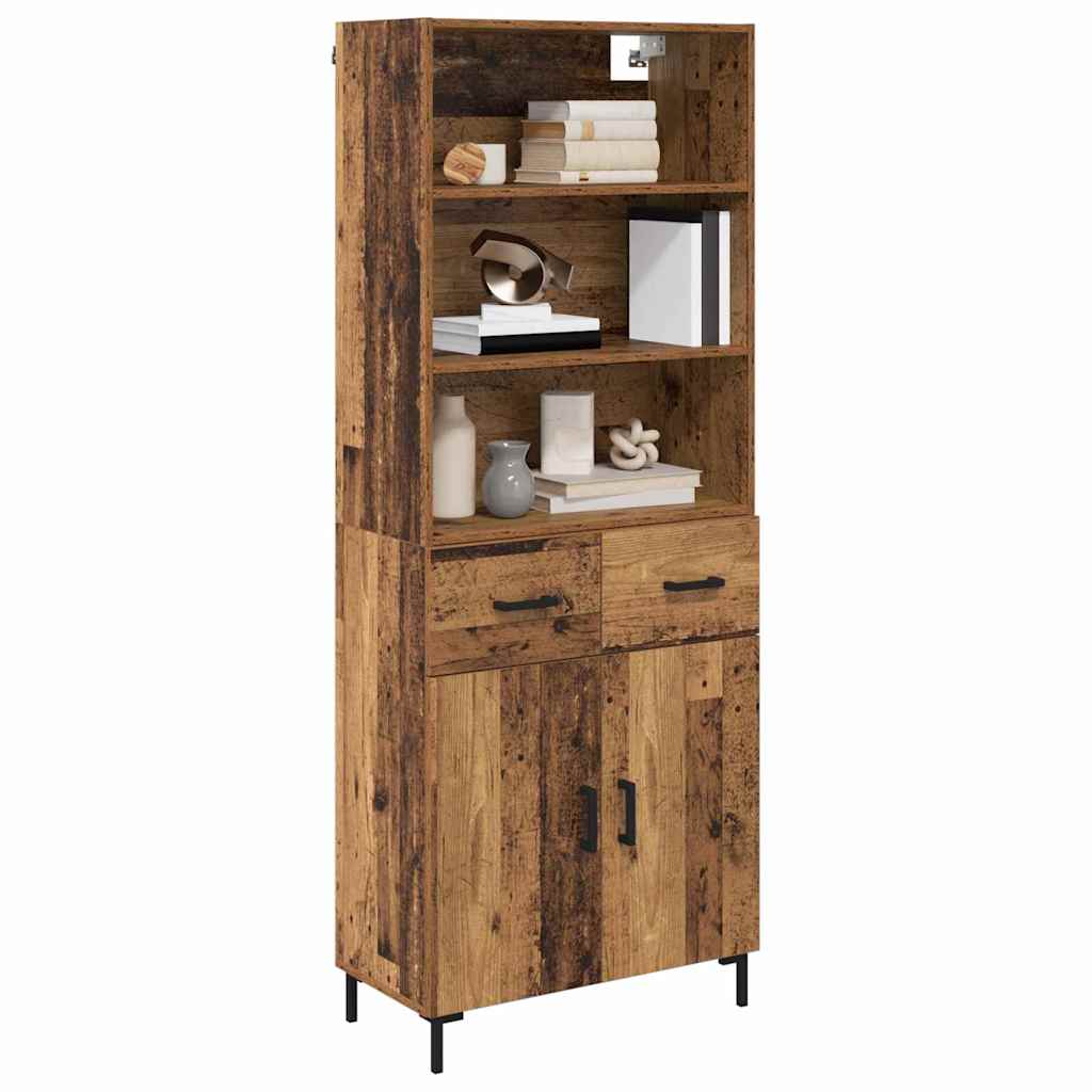 Highboard Ancient Wood 69.5 x 32.5 x 180 cm