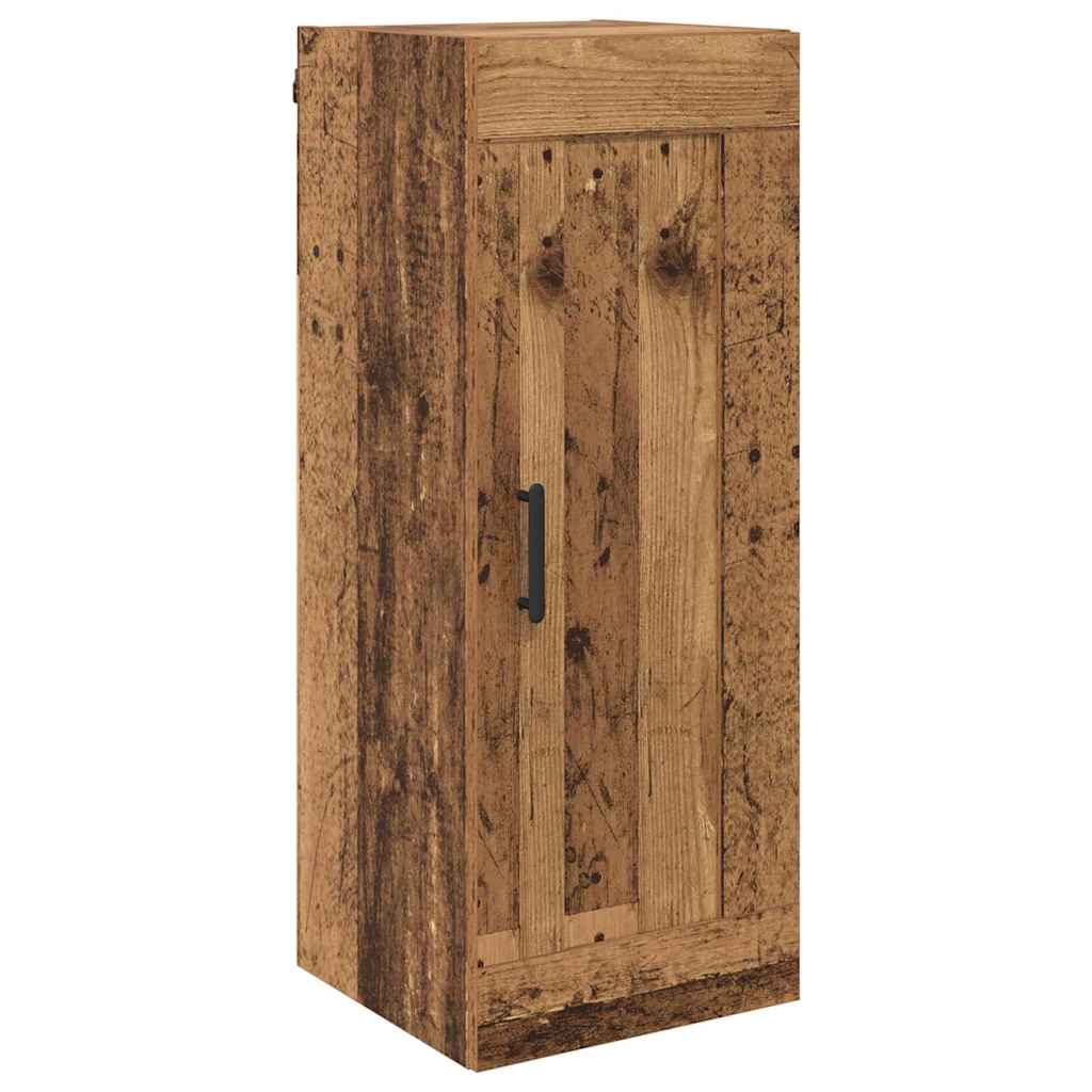 High Chest of Drawers Vintage Wood 34.5 x 34 x 180 cm