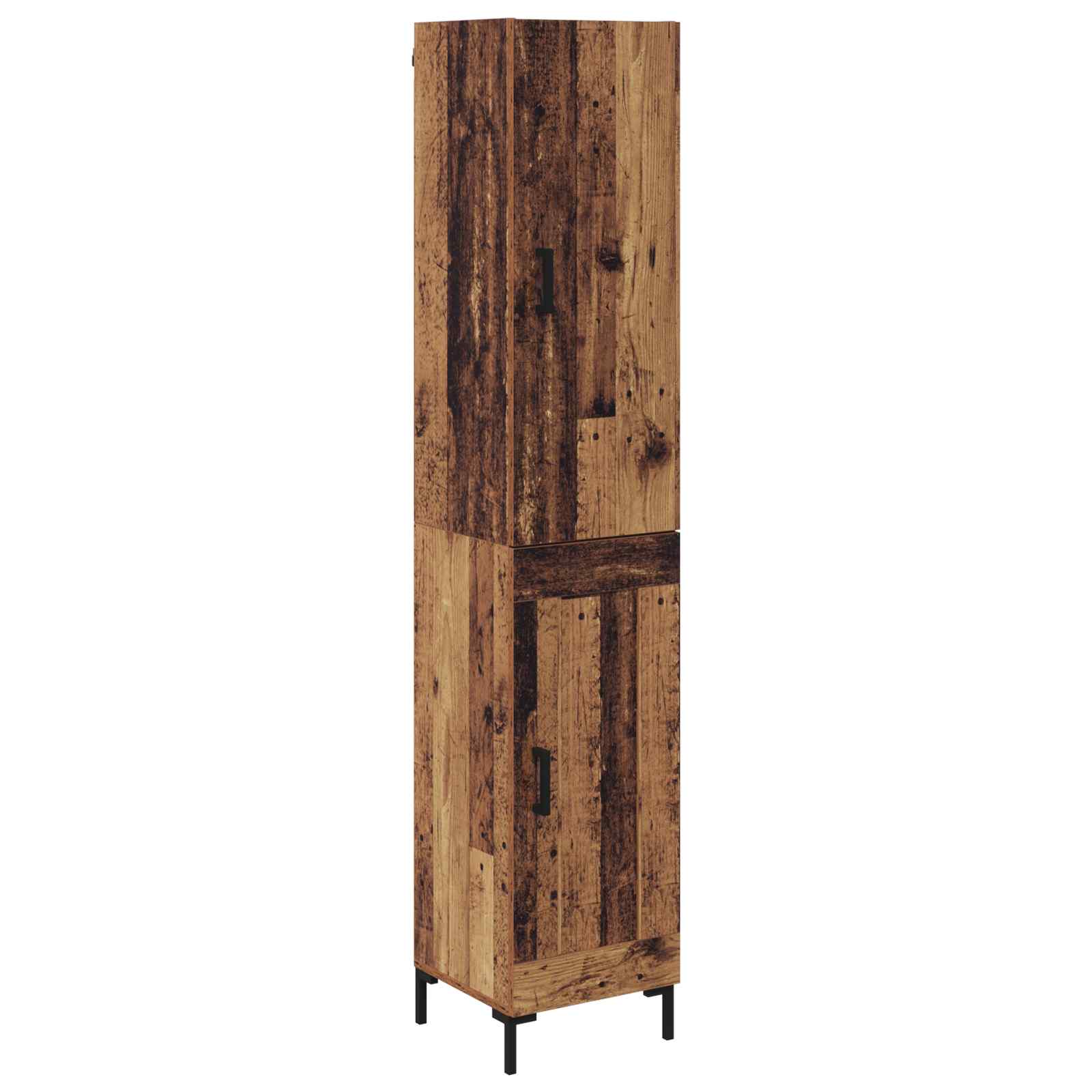 High cabinet Antique wood 69.5 x 34 x 180 cm