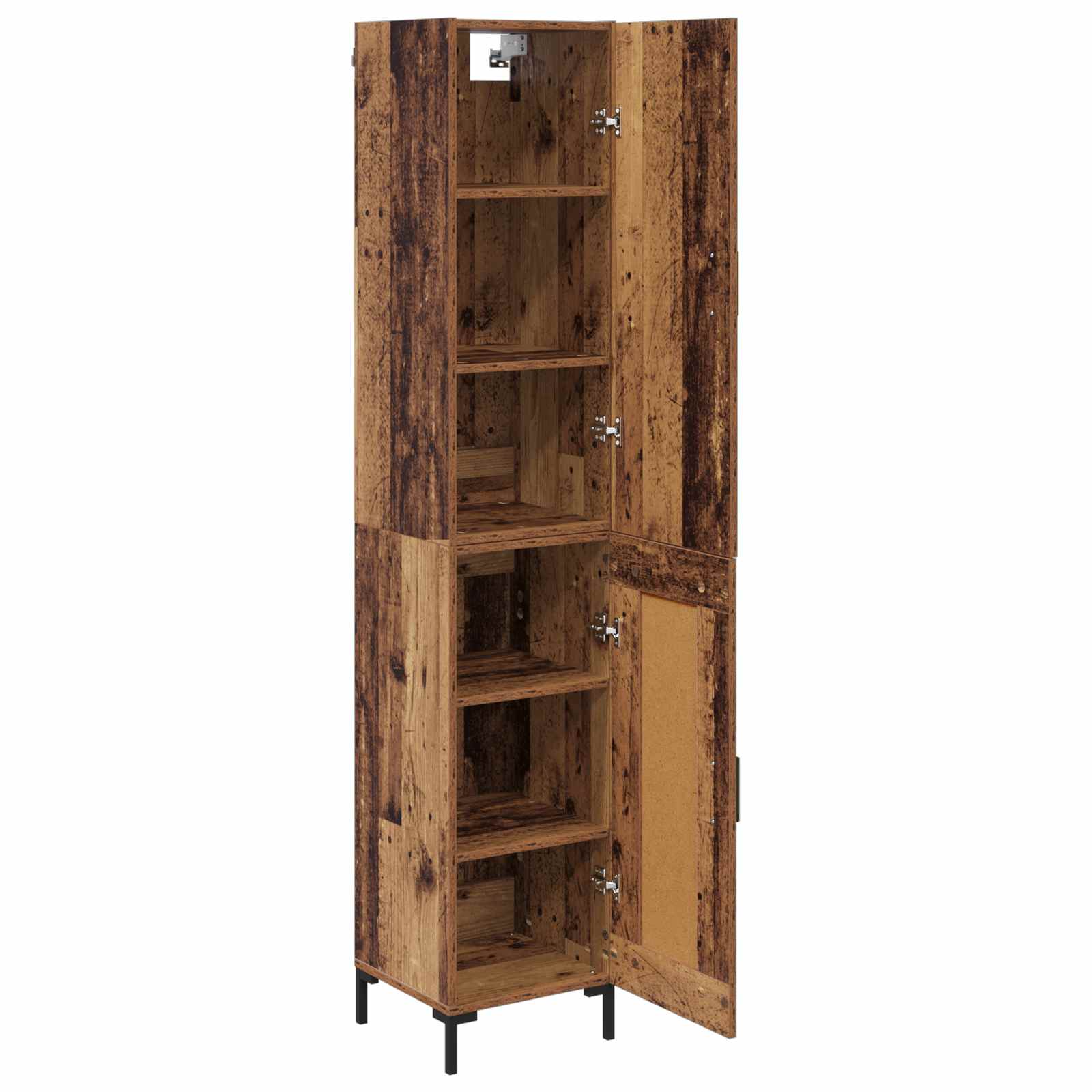 High cabinet Antique wood 69.5 x 34 x 180 cm