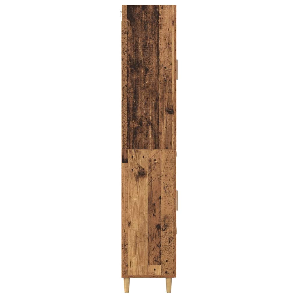 Augsts skapītis ar atvilktnēm Antīka koka 69,5 x 34 x 180 cm