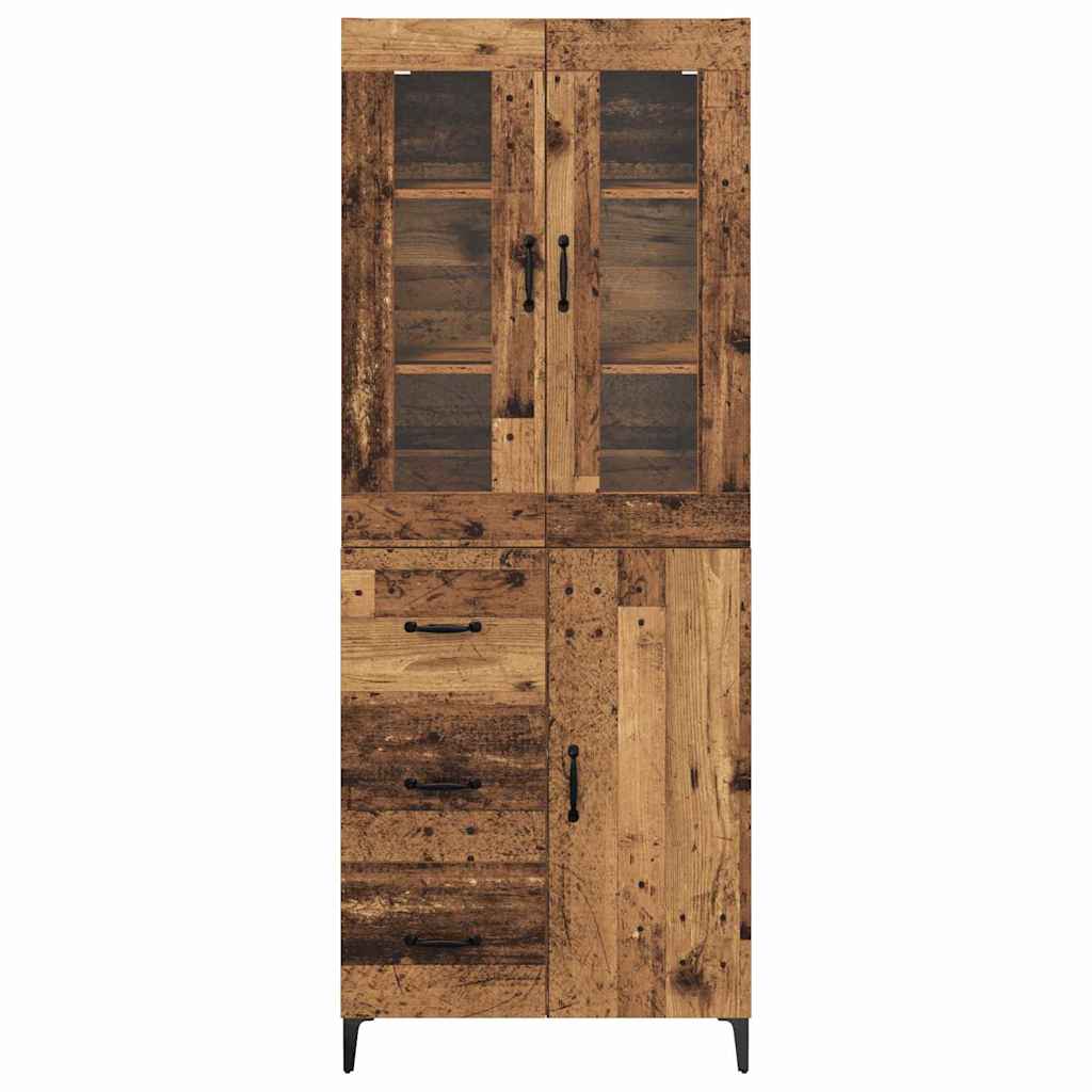 Augsts skapītis ar atvilktnēm Antīka koka 69,5 x 34 x 180 cm