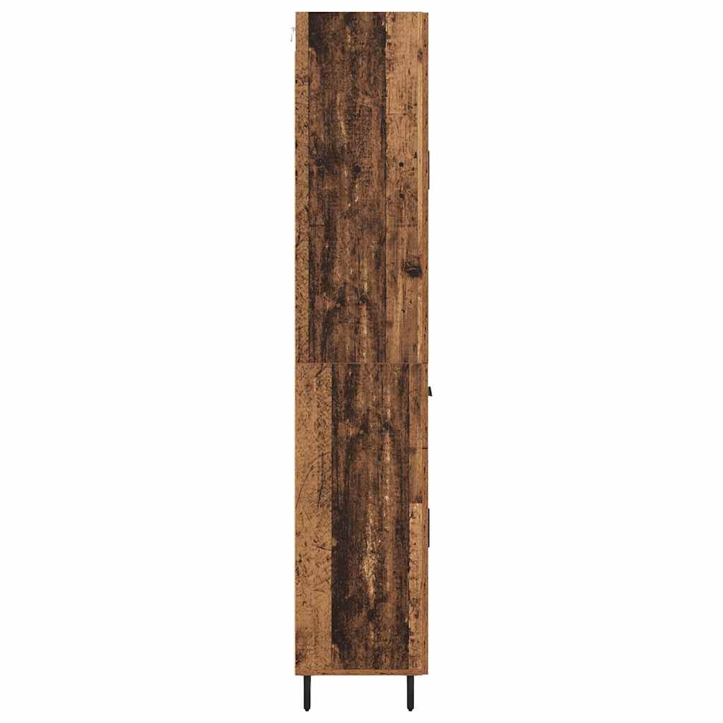 Augsts skapis 2 gab. Antīks koks Apstrādāta koksne