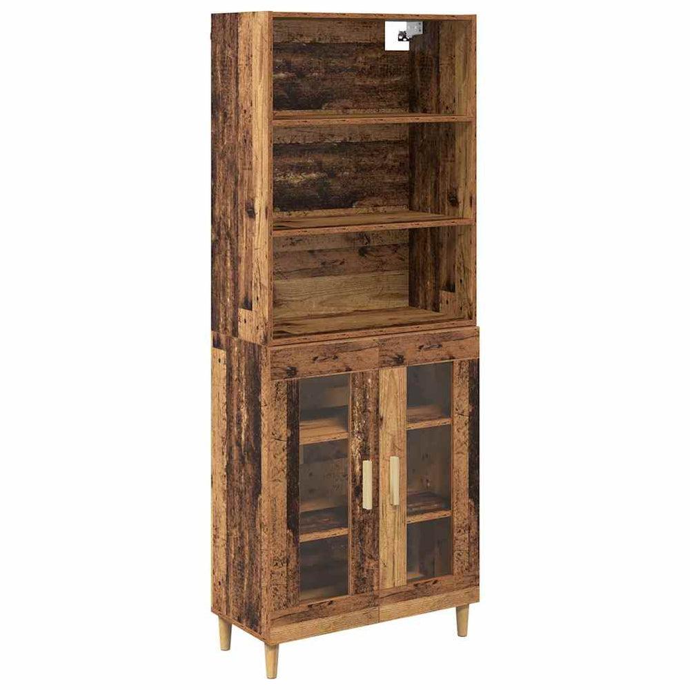 Highboard Ancient Wood 69.5 x 32.5 x 180 cm