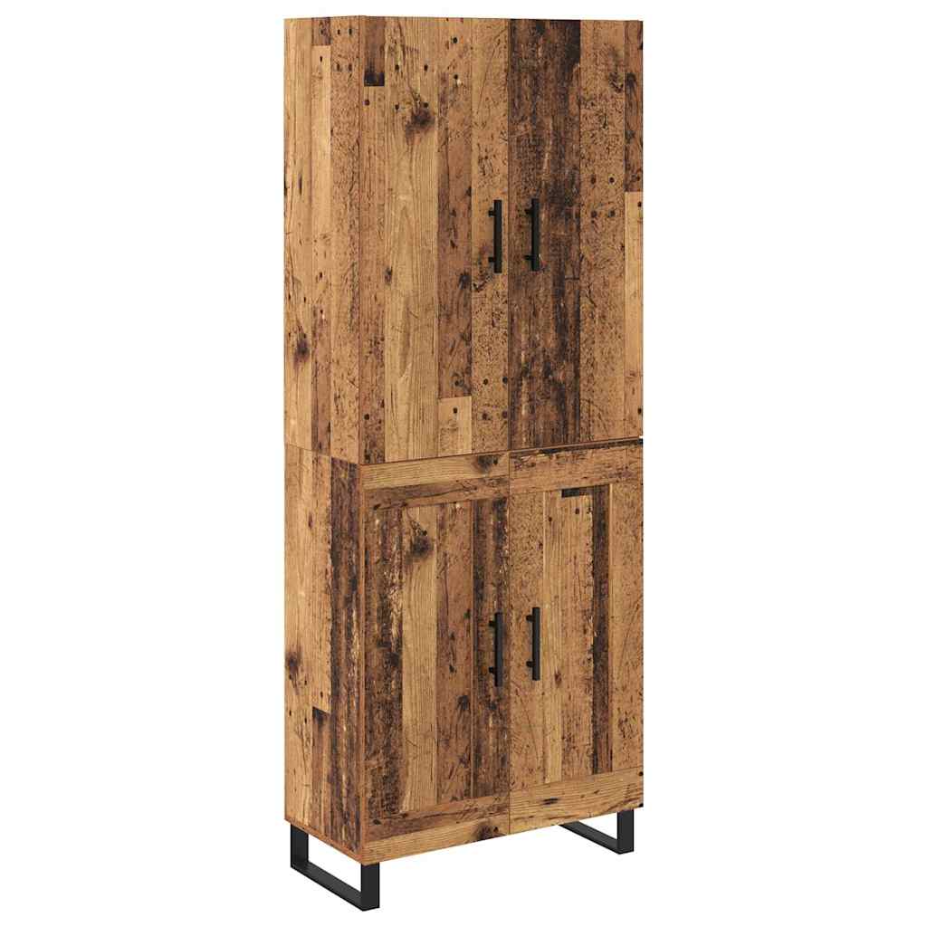 Aukštas spintelė 2 pcs Senovinis medis 69,5 x 34 x 180 cm