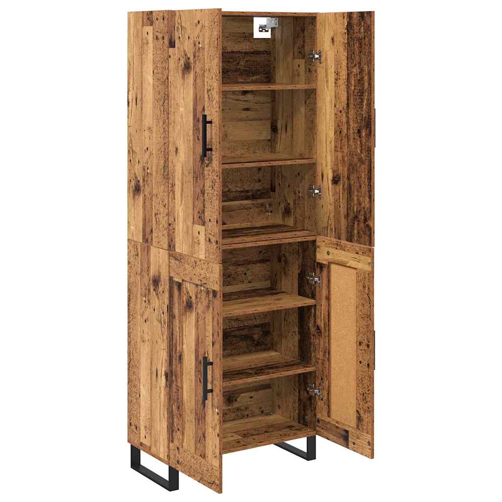 Aukštas spintelė 2 pcs Senovinis medis 69,5 x 34 x 180 cm