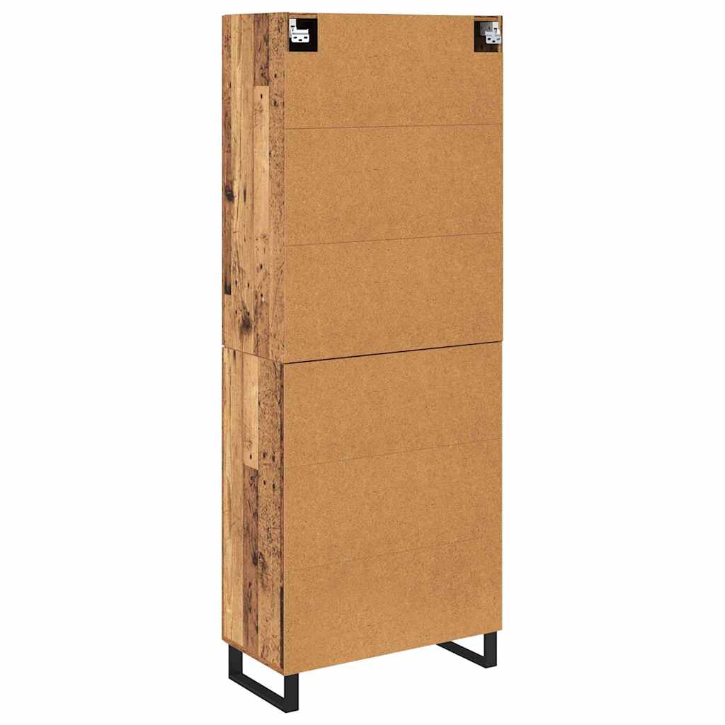 Aukštas spintelė 2 pcs Senovinis medis 69,5 x 34 x 180 cm