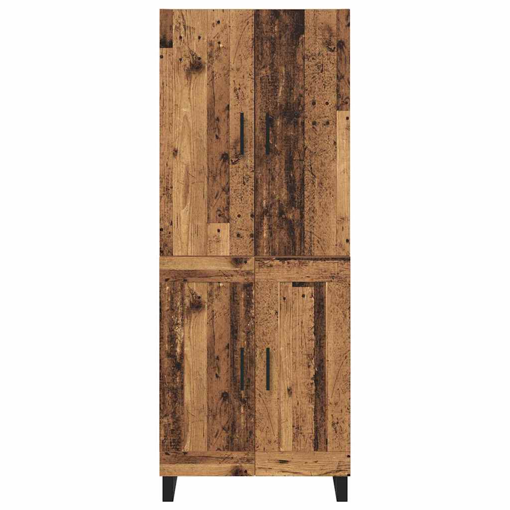 Aukštas spintelė 2 pcs Senovinis medis 69,5 x 34 x 180 cm