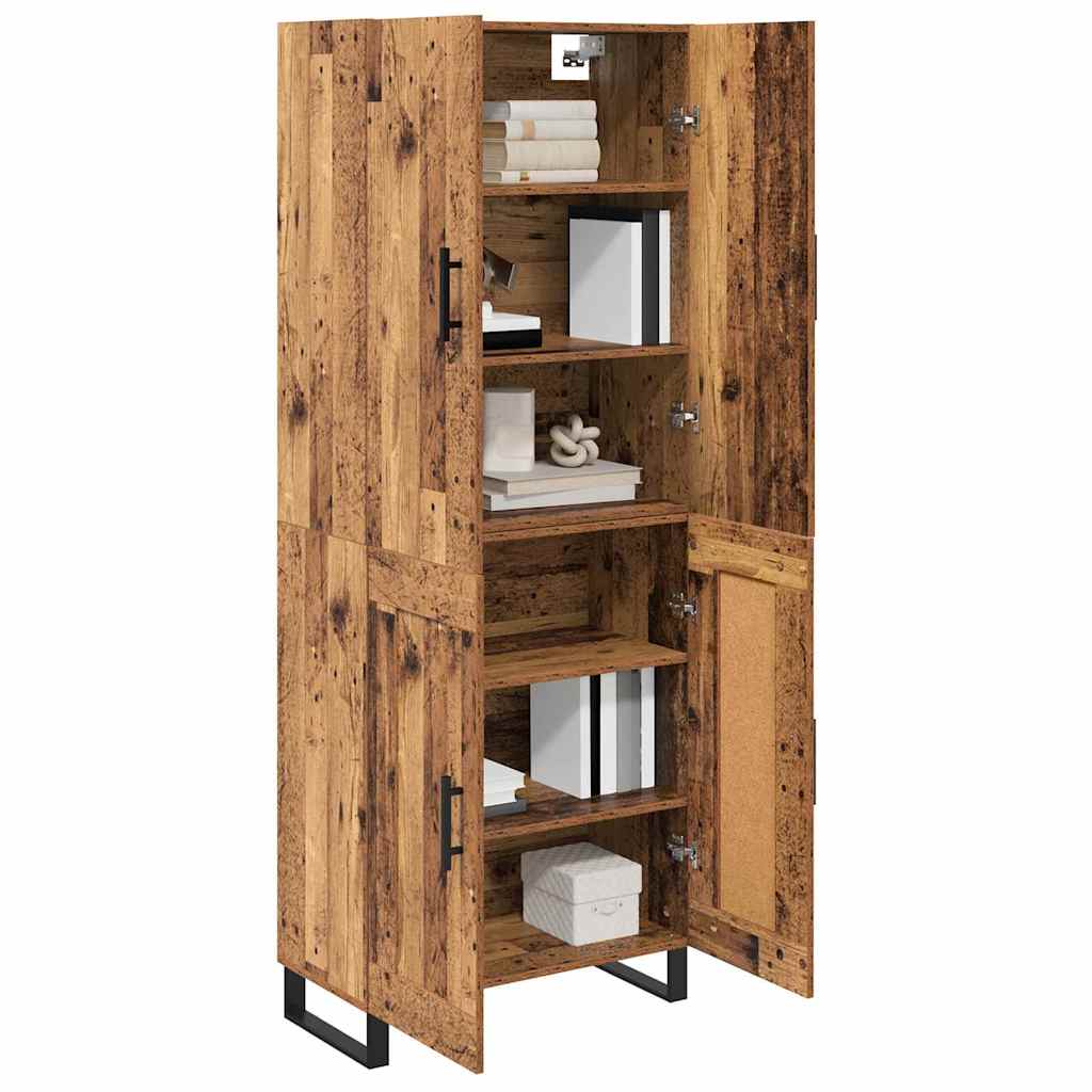 Aukštas spintelė 2 pcs Senovinis medis 69,5 x 34 x 180 cm