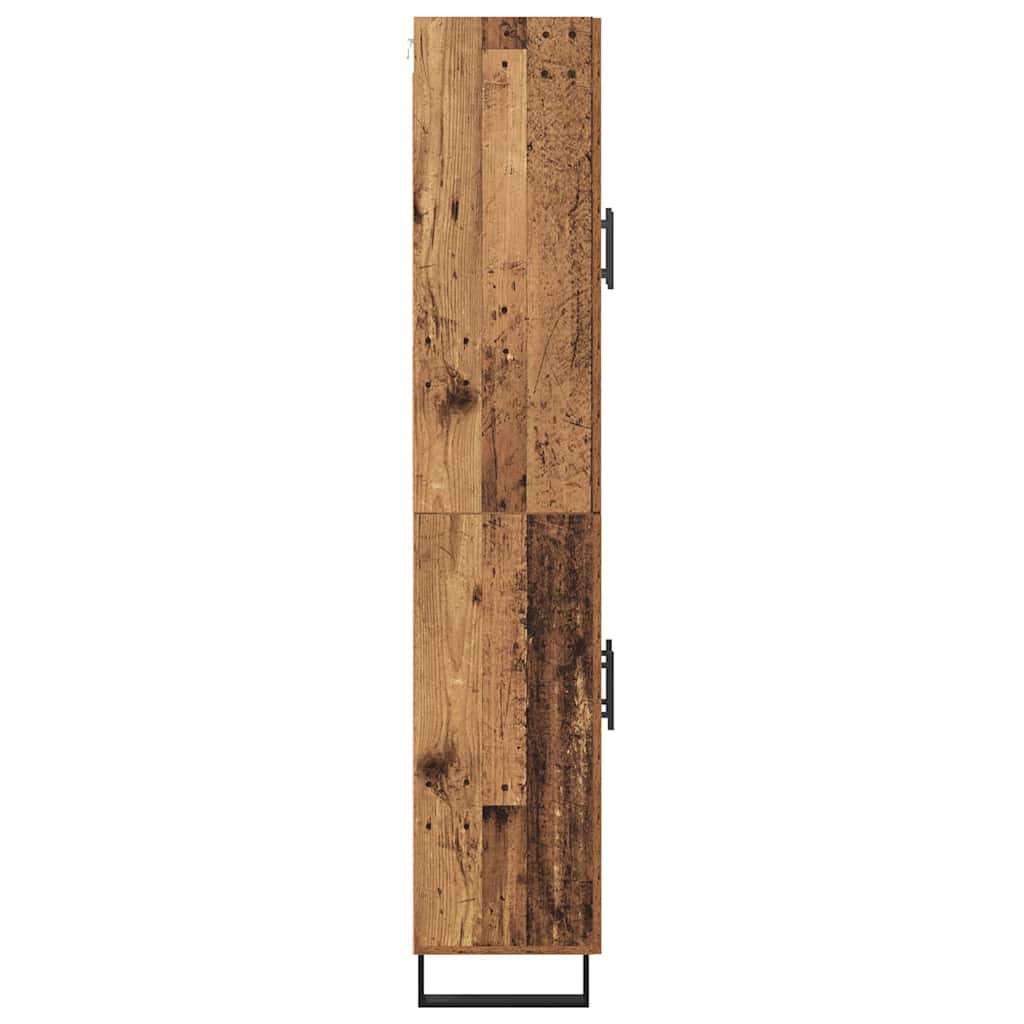 Aukštas spintelė 2 pcs Senovinis medis 69,5 x 34 x 180 cm