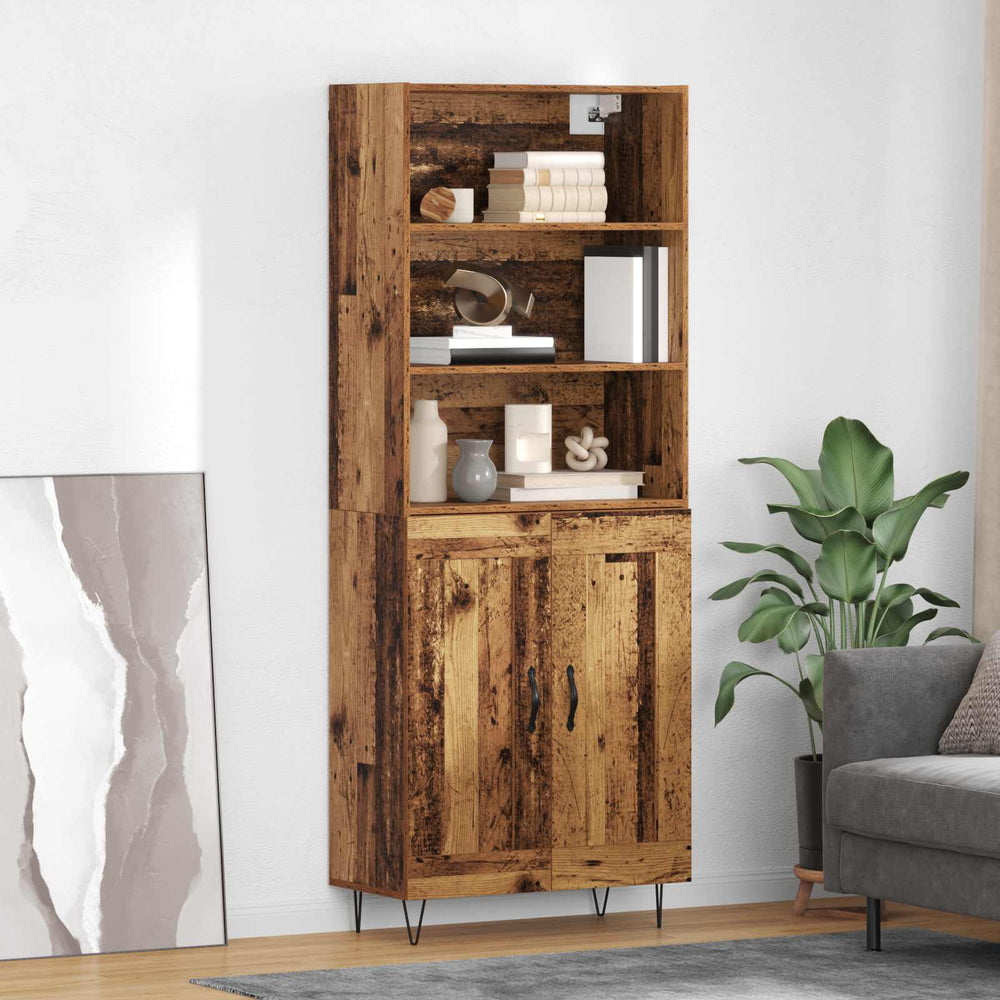 Tall cabinet Old wood 69.5 x 34 x 180 cm