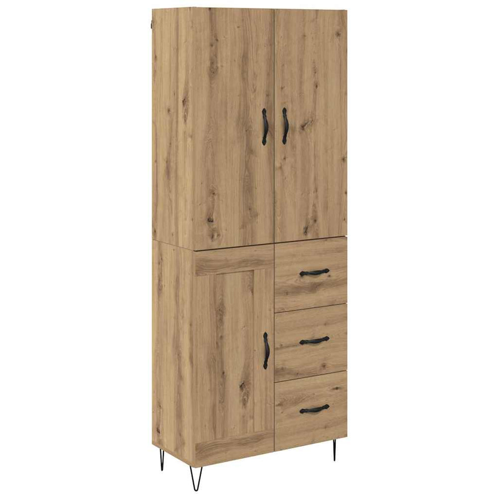 Tall chest of drawers 2 pcs Artisanal oak