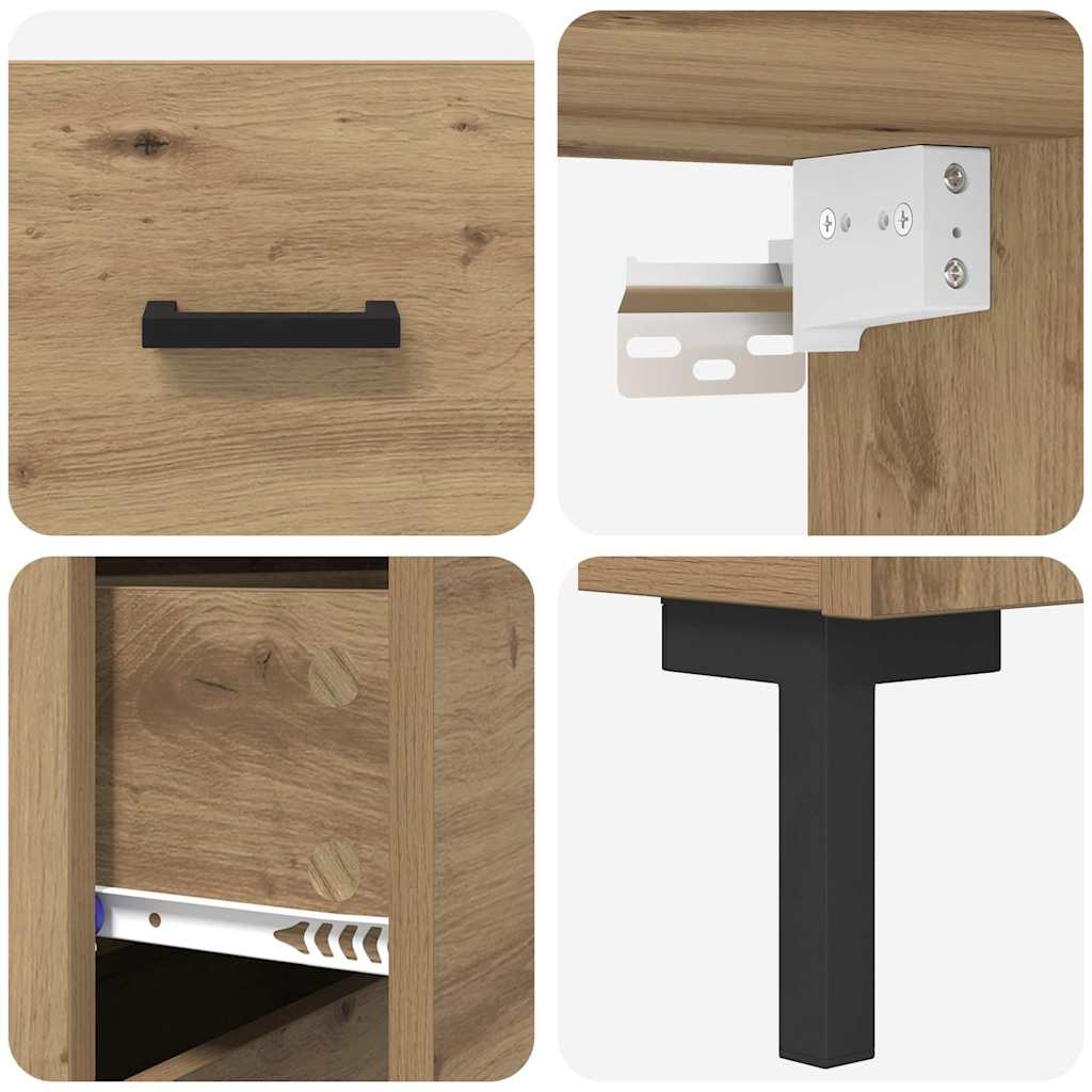 Highboard Artisan oak 69.5 x 32.5 x 180 cm