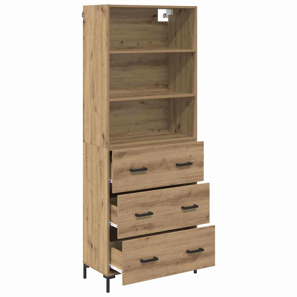 Highboard Artisan oak 69.5 x 32.5 x 180 cm