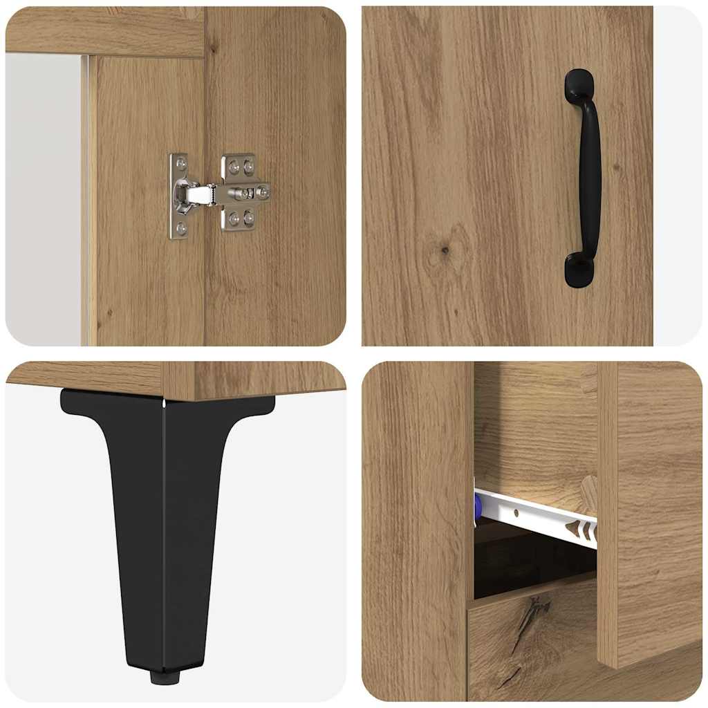 Highboard Artisan oak 69.5 x 34 x 180 cm