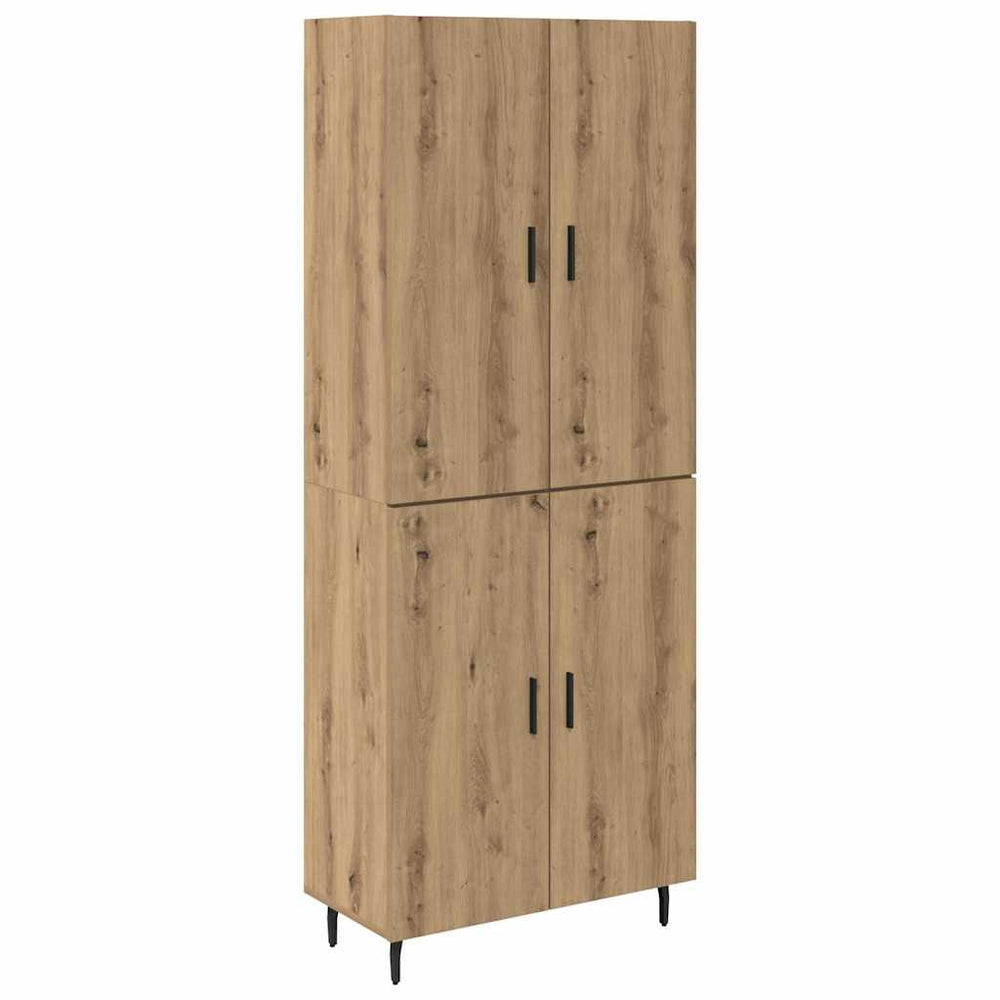 Aukštas spintelė 2 pcs Amatininkų ąžuolas 69,5 x 34 x 180 cm