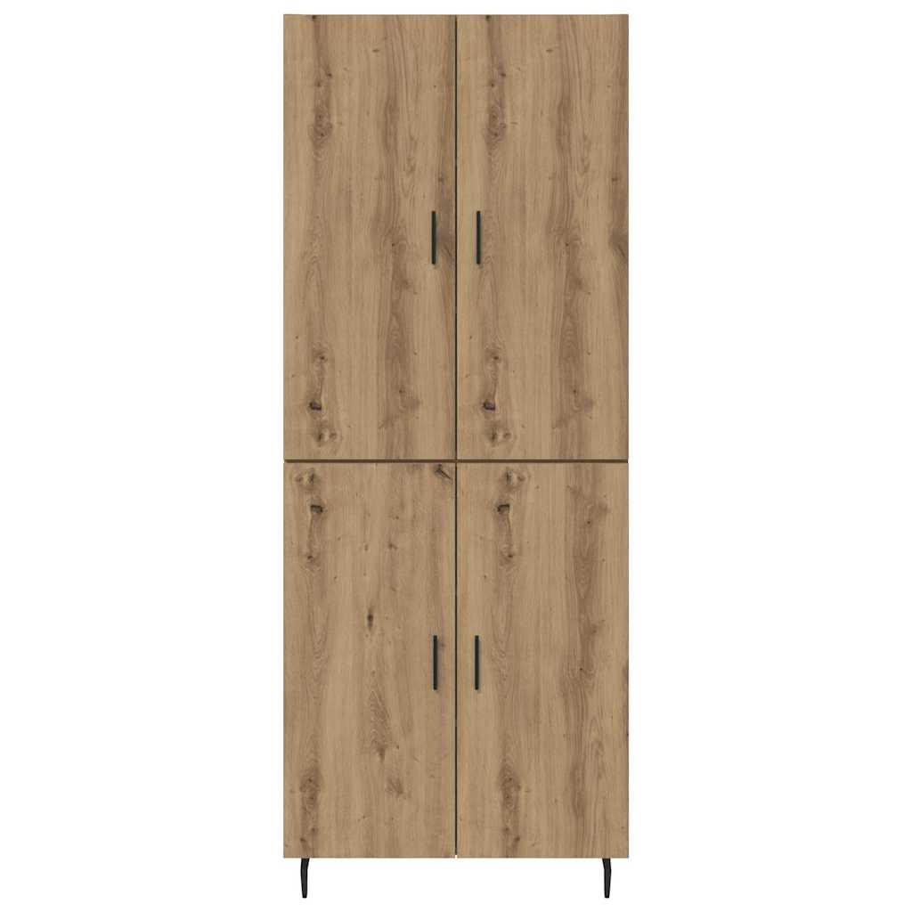 Aukštas spintelė 2 pcs Amatininkų ąžuolas 69,5 x 34 x 180 cm