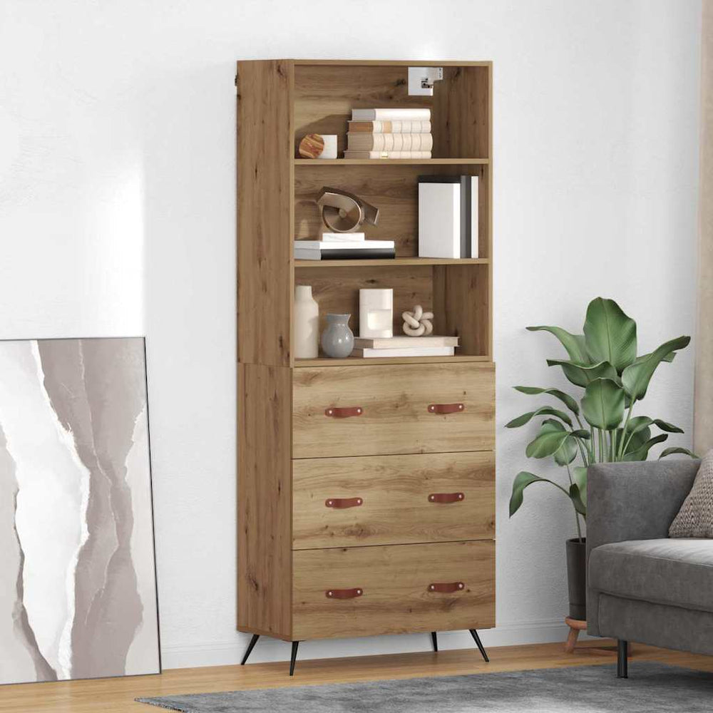 Highboard Artisan oak 69.5 x 34 x 180 cm
