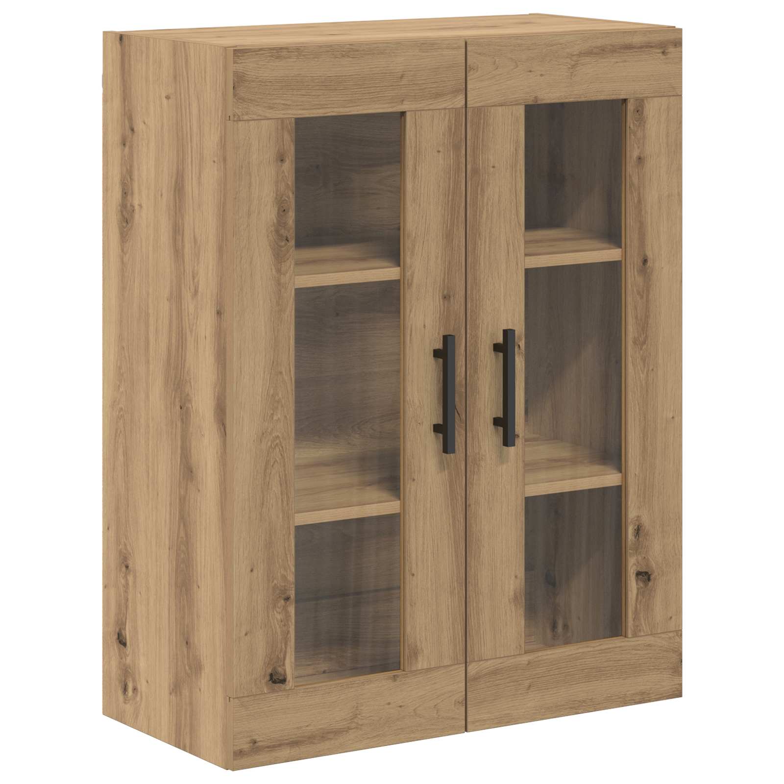 Highboard 2 pcs Crafted oak Engineered wood