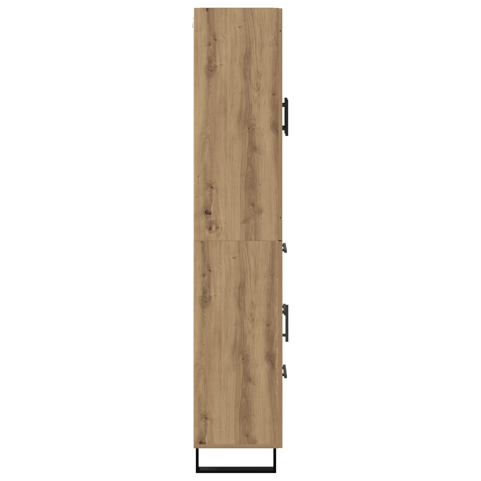 Highboard 2 pcs Crafted oak Engineered wood