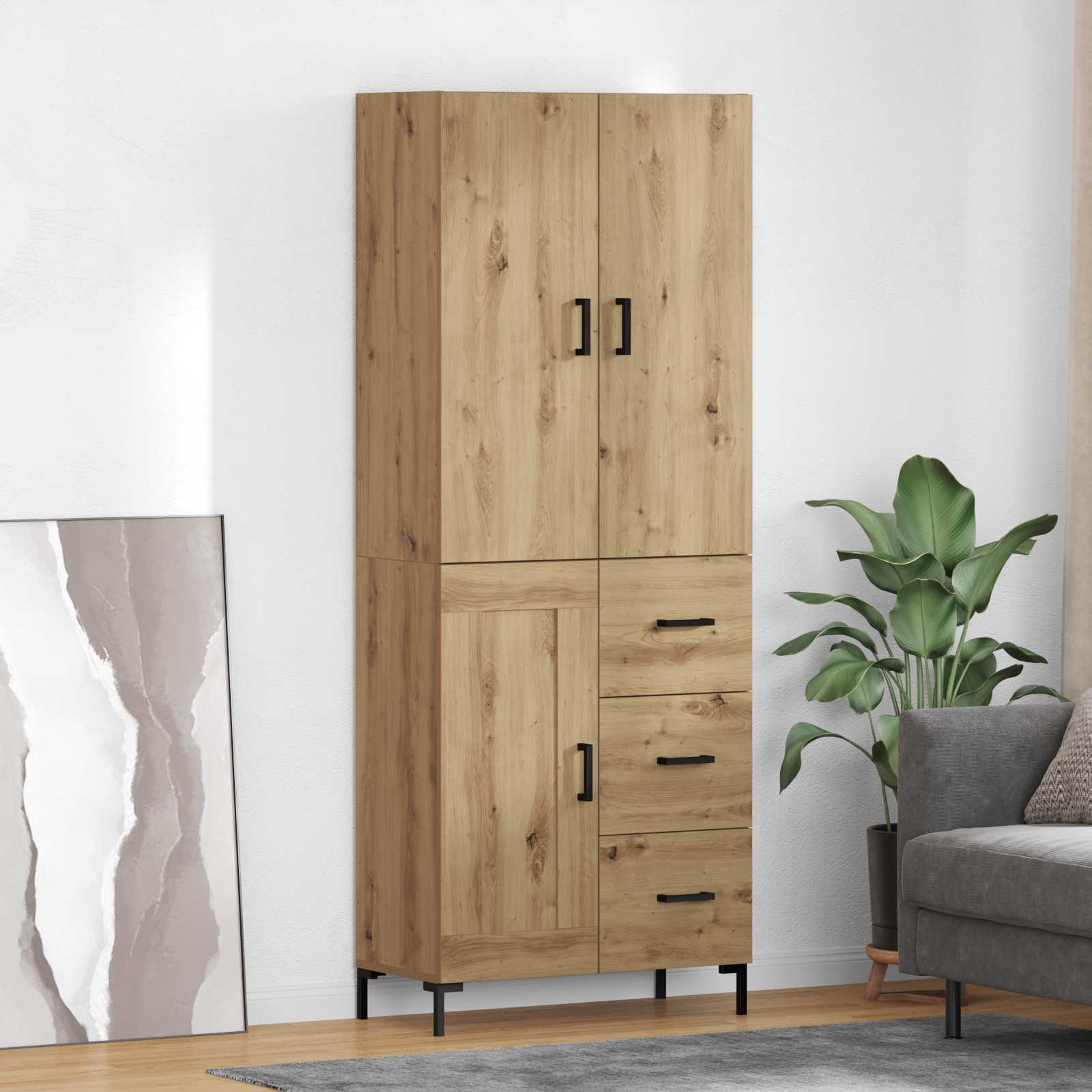 Highboard Artisan oak 69.5 x 34 x 180 cm
