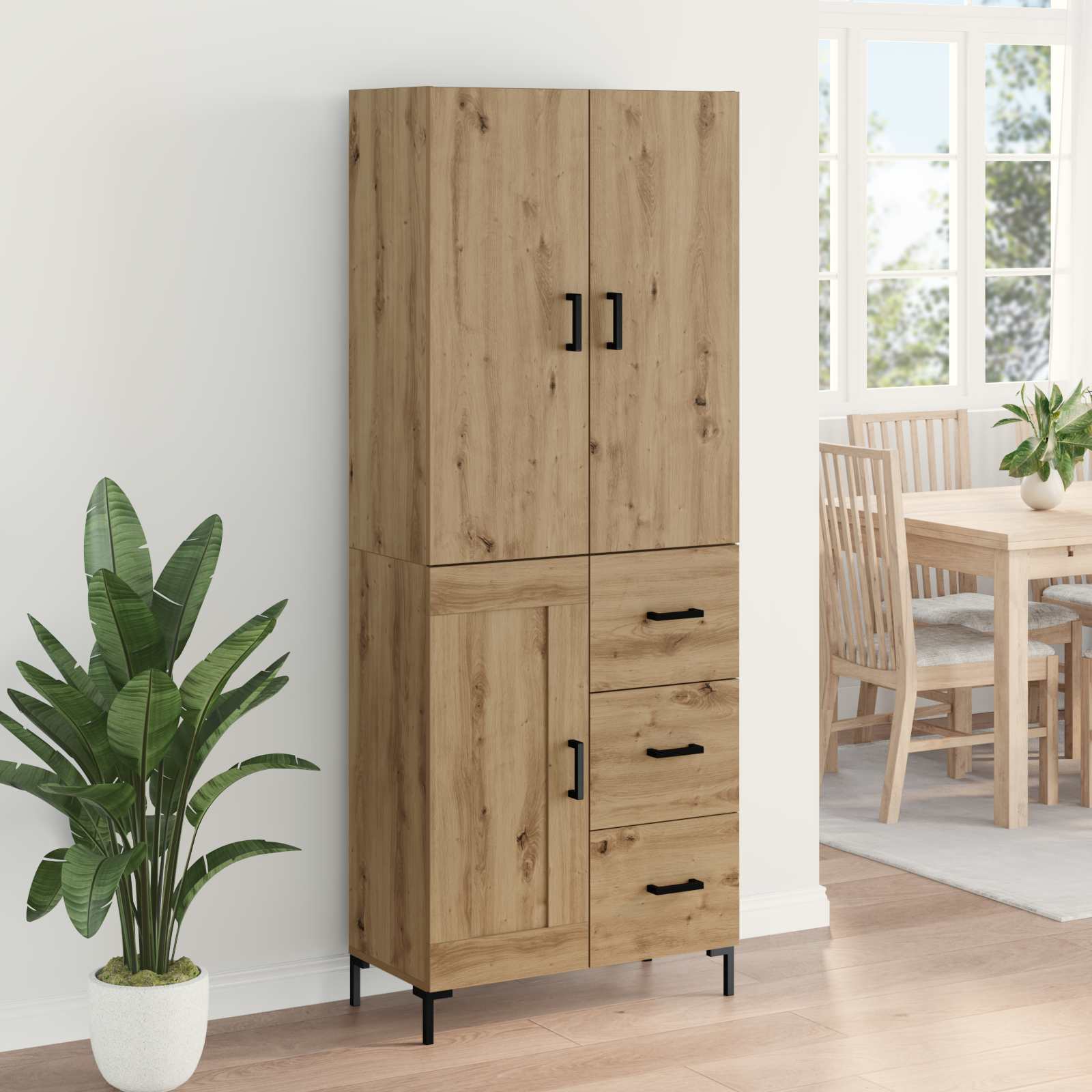 Highboard Artisan oak 69.5 x 34 x 180 cm