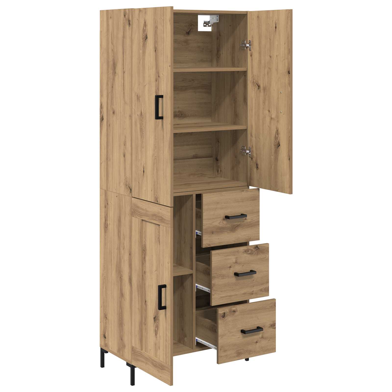 Highboard Artisan oak 69.5 x 34 x 180 cm