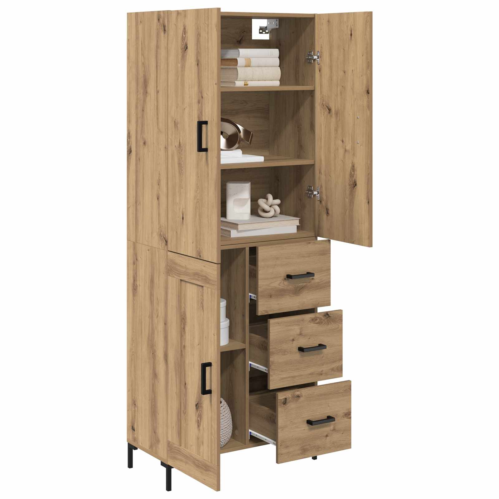 Highboard Artisan oak 69.5 x 34 x 180 cm
