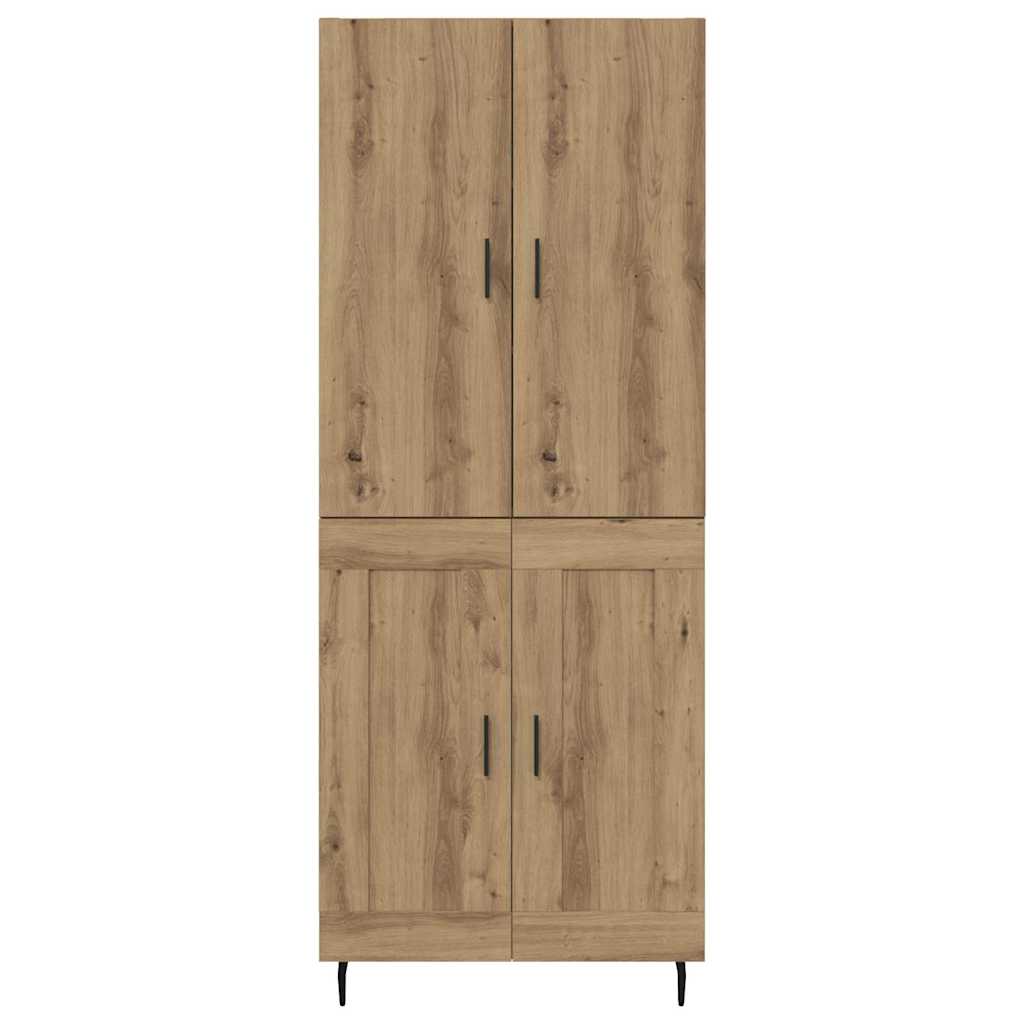 Aukštas spintelė 2 pcs Amatininkų ąžuolas 69,5 x 34 x 180 cm