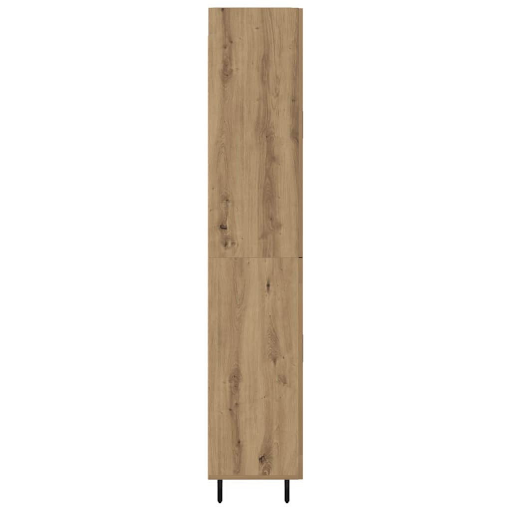 Aukštas spintelė 2 pcs Amatininkų ąžuolas 69,5 x 34 x 180 cm