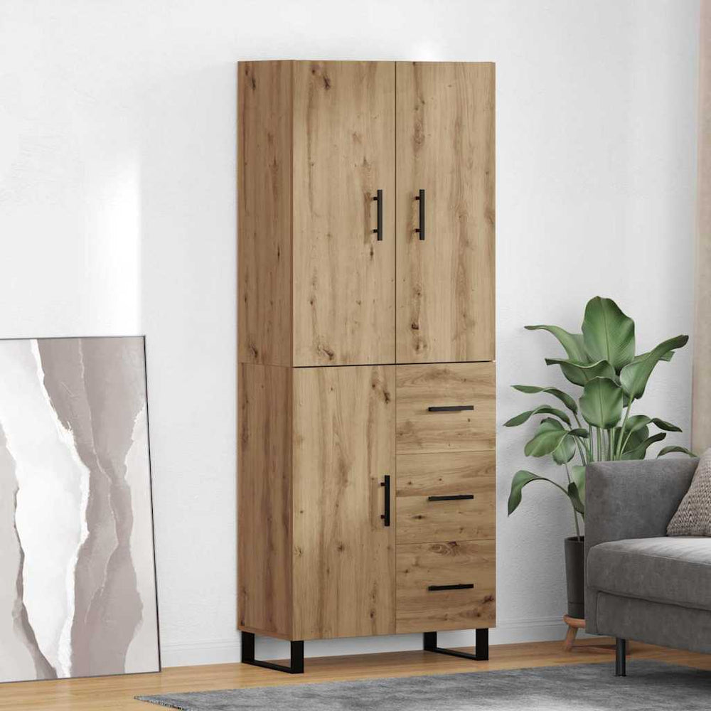 Tall chest of drawers 2 pcs Artisanal oak
