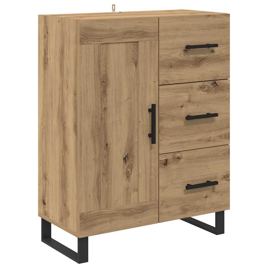 Aukštas spintelė 2 pcs Amatininkų ąžuolas 69,5 x 34 x 180 cm
