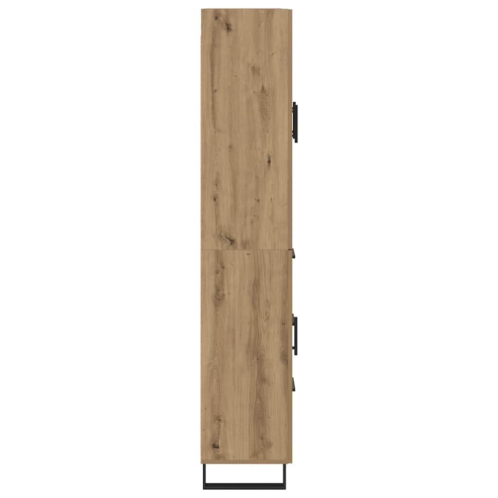 Aukštas spintelė 2 pcs Amatininkų ąžuolas 69,5 x 34 x 180 cm