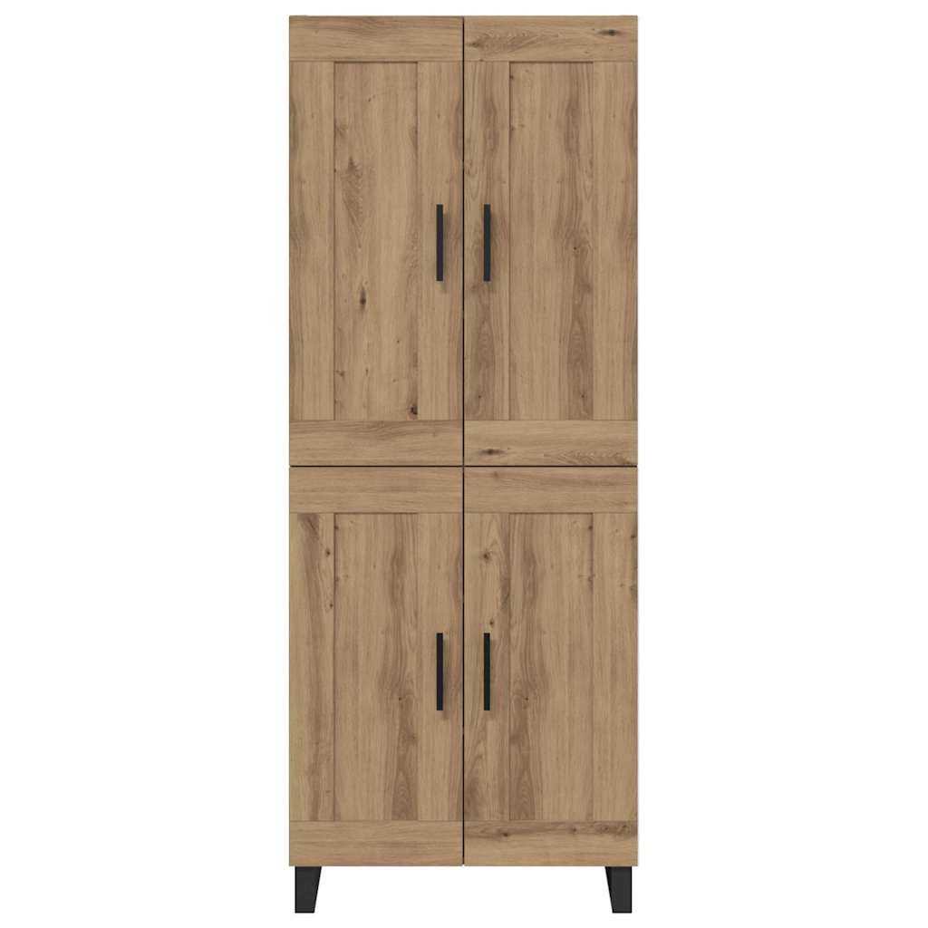 Aukštas spintelė 2 pcs Amatininkų ąžuolas 69,5 x 34 x 180 cm