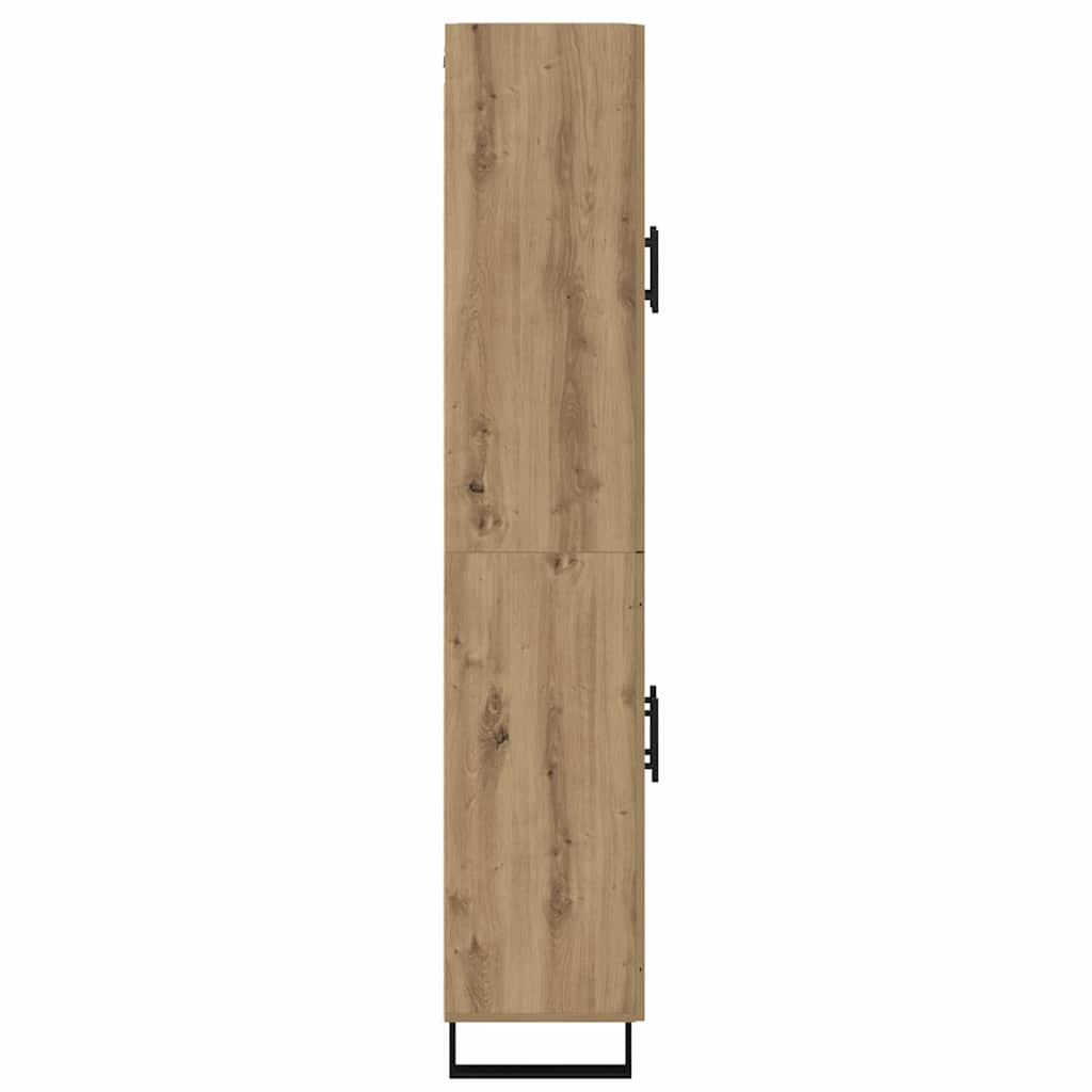Aukštas spintelė 2 pcs Amatininkų ąžuolas 69,5 x 34 x 180 cm