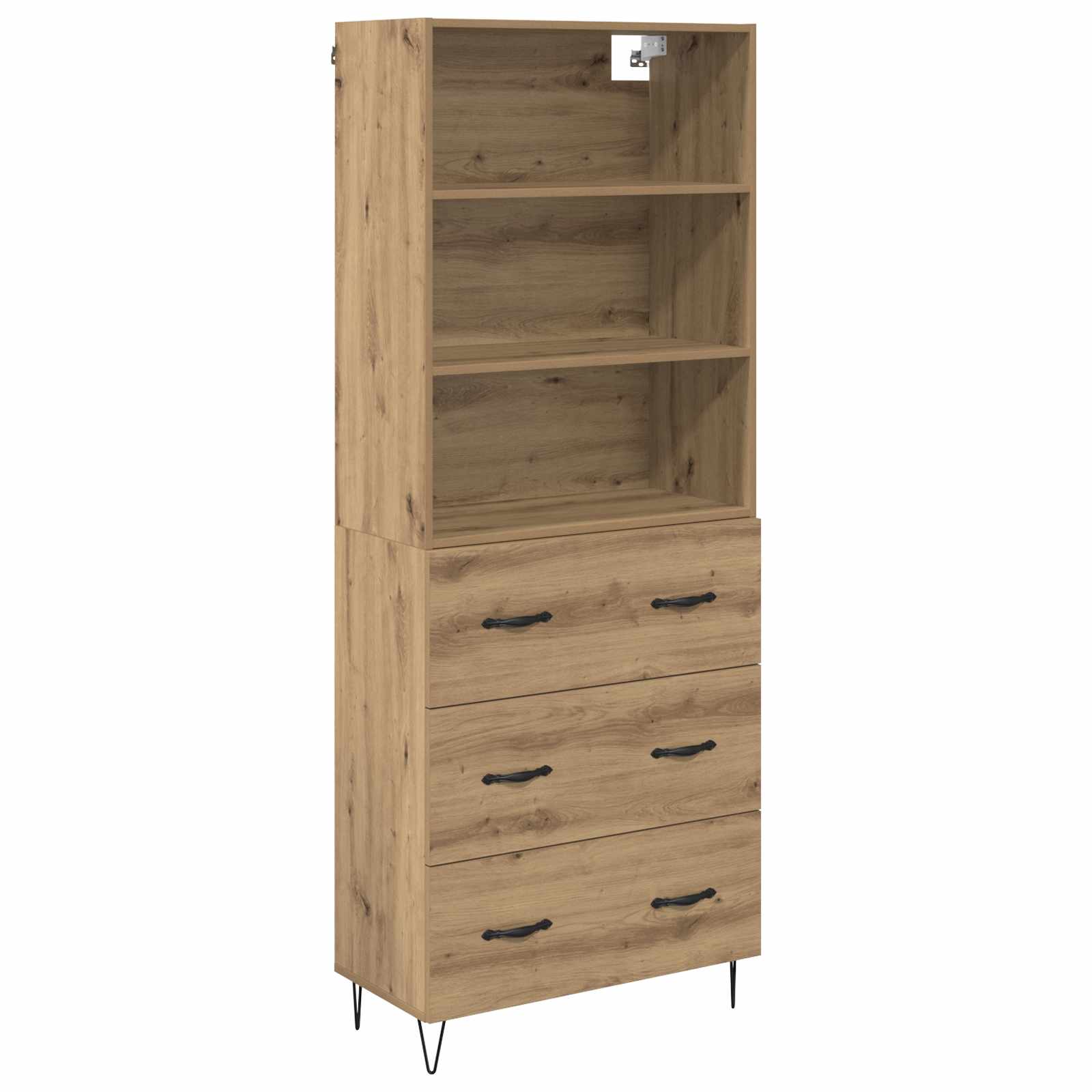 Augsts skapis Amatnieku ozols 69,5 x 32,5 x 180 cm