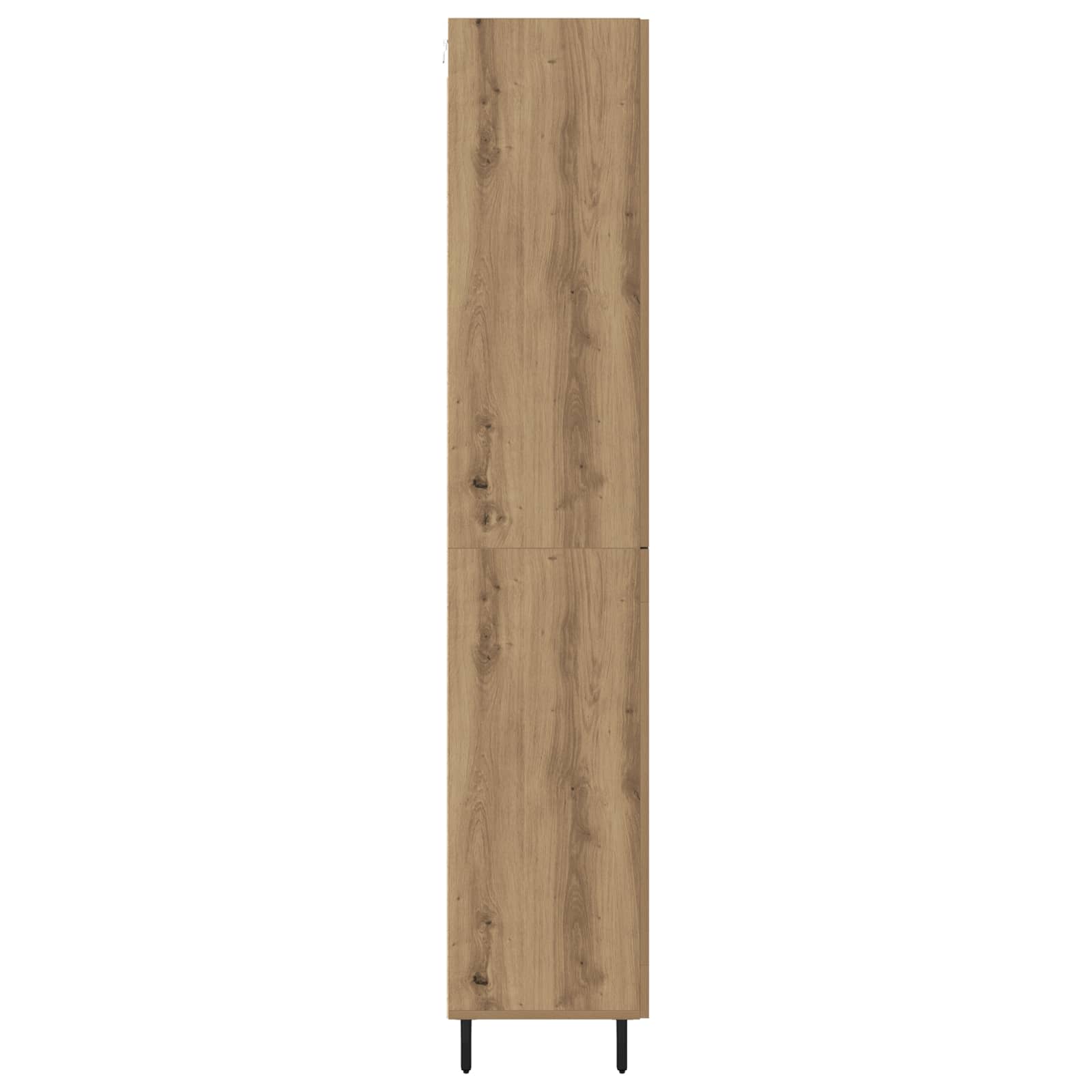 Aukštas spintelė 2 pcs Amatininkų ąžuolas 69,5 x 34 x 180 cm