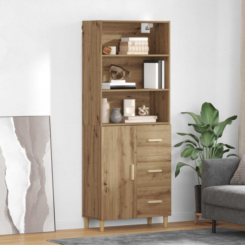 Highboard Artisan oak 69.5 x 32.5 x 180 cm
